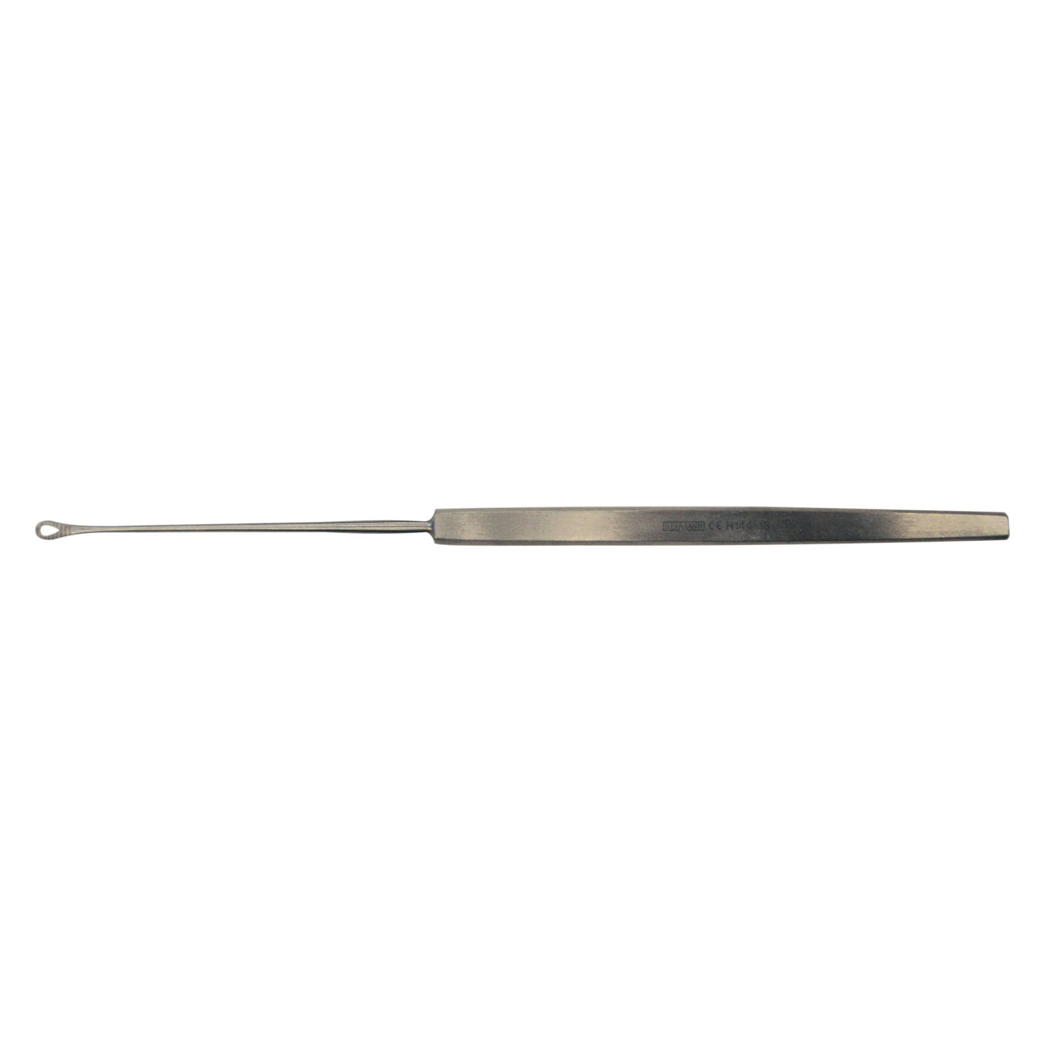 BR SURGICAL HERMANN MEDIZINTECHNIK INSTRUMENTS Shapleigh Ear Curette, Small, Serrated Loop, 5 1/8" BR Surgical, LLC BR44-19401