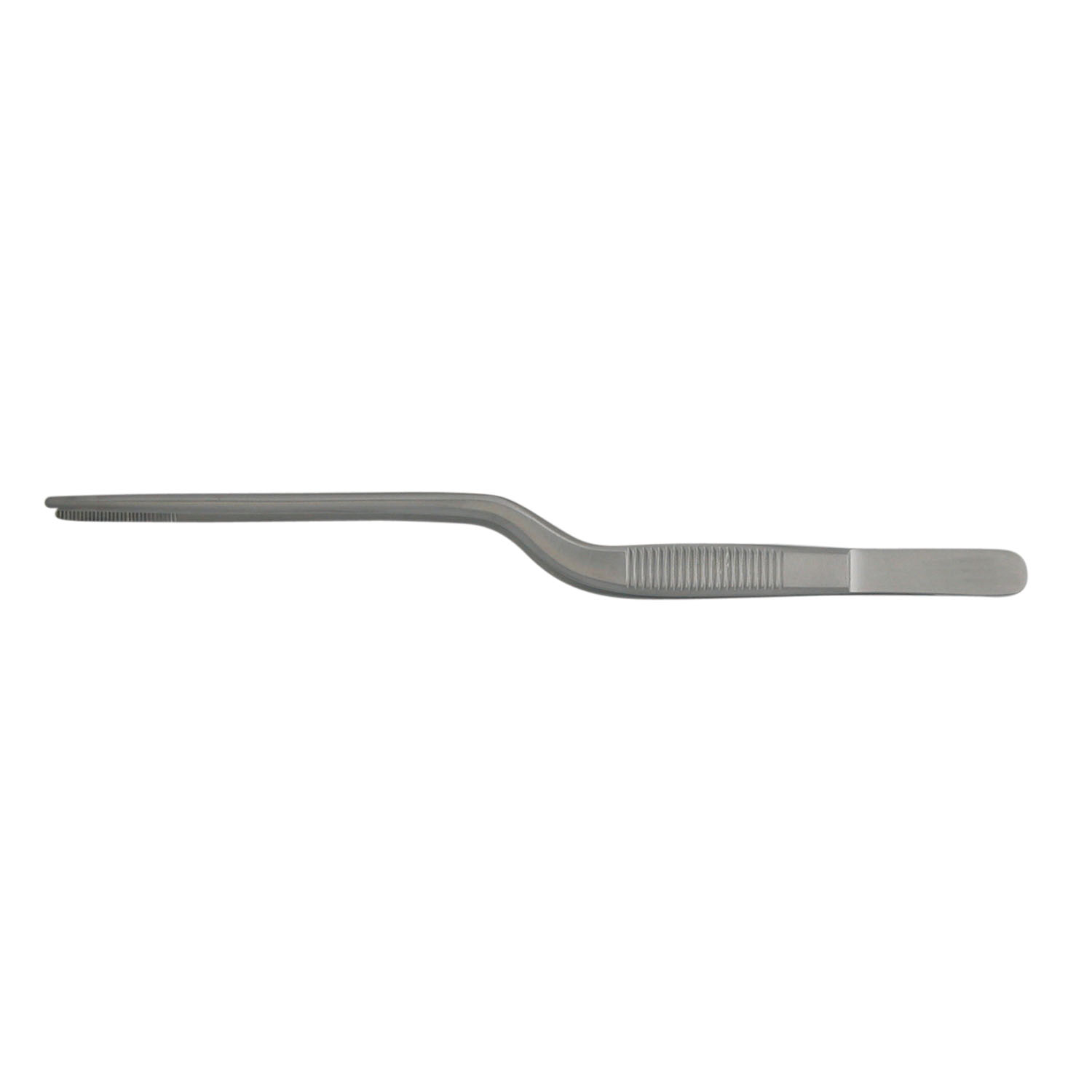 BR SURGICAL JANSEN (GRUENWALD) BAYONET DRESSING FORCEPS Jansen (Gruenwald) Bayonet Dressing Forcep, Serrated, 7 7/8" BR Surgical, LLC BR46-15420