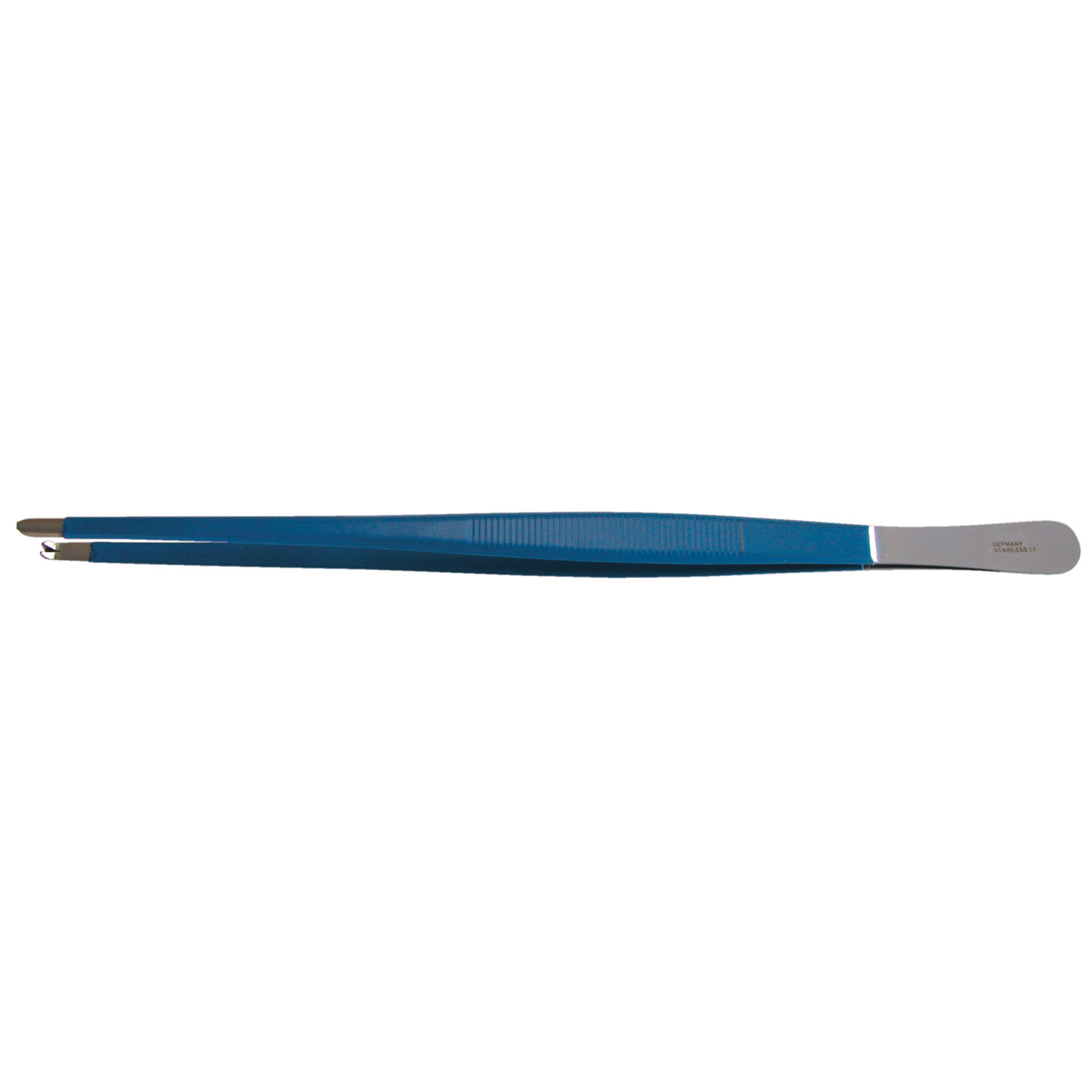 BR SURGICAL TISSUE FORCEPS Tissue Forcep, Blue Coated, 1x2 Teeth, Exposed Tip, 10" BR Surgical, LLC BR71-12625E