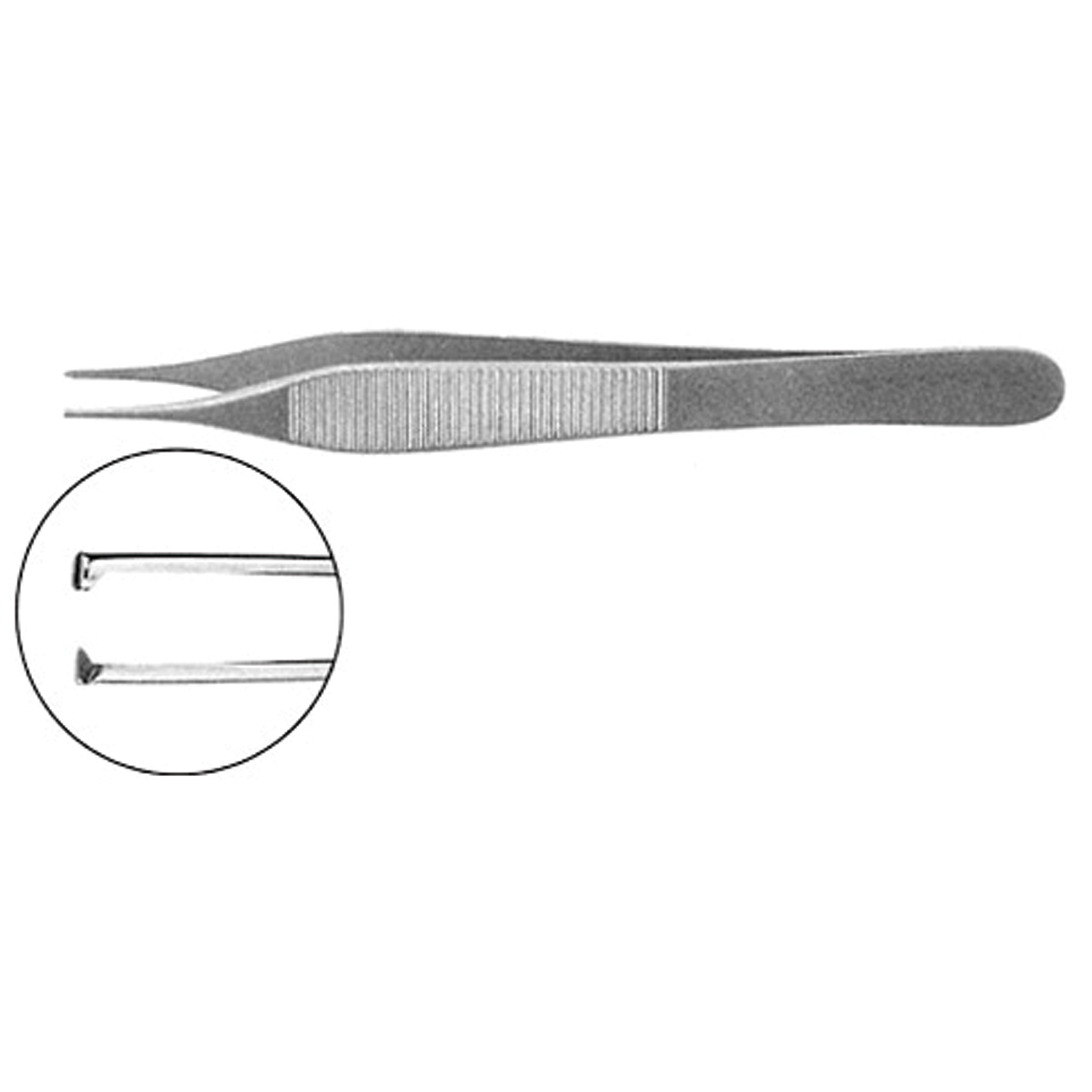PMD OR GRADE ADSON TISSUE FORCEPS Tissue Forceps, Standard Pattern, 1x2 Teeth, 4¾" (12.1 Cm) Precision Medical Devices S1069-2112
