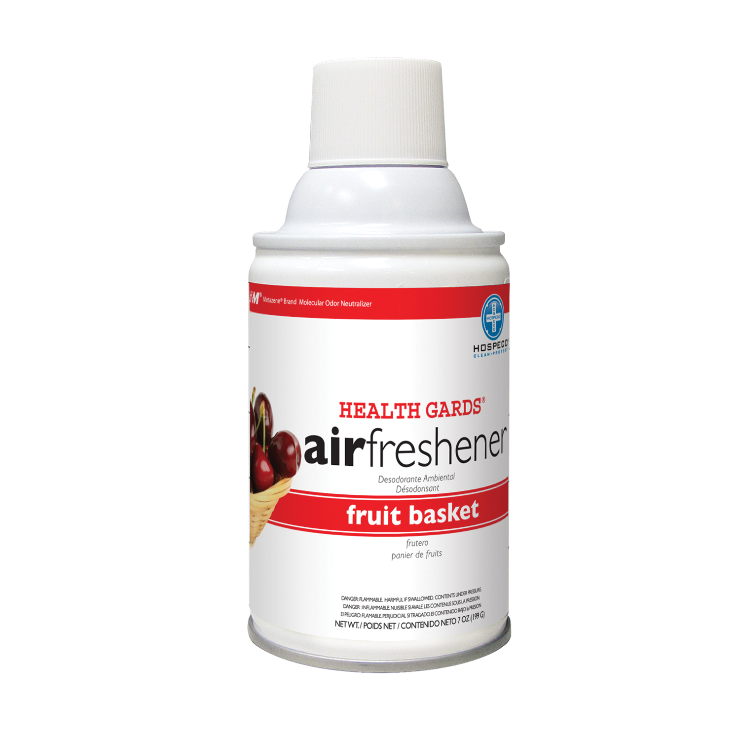 HOSPECO HEALTH GARDS® METERED AEROSOL AIR FRESHNERS Metered Aerosol, Fruit Basket, 12/cs Hospeco 07929