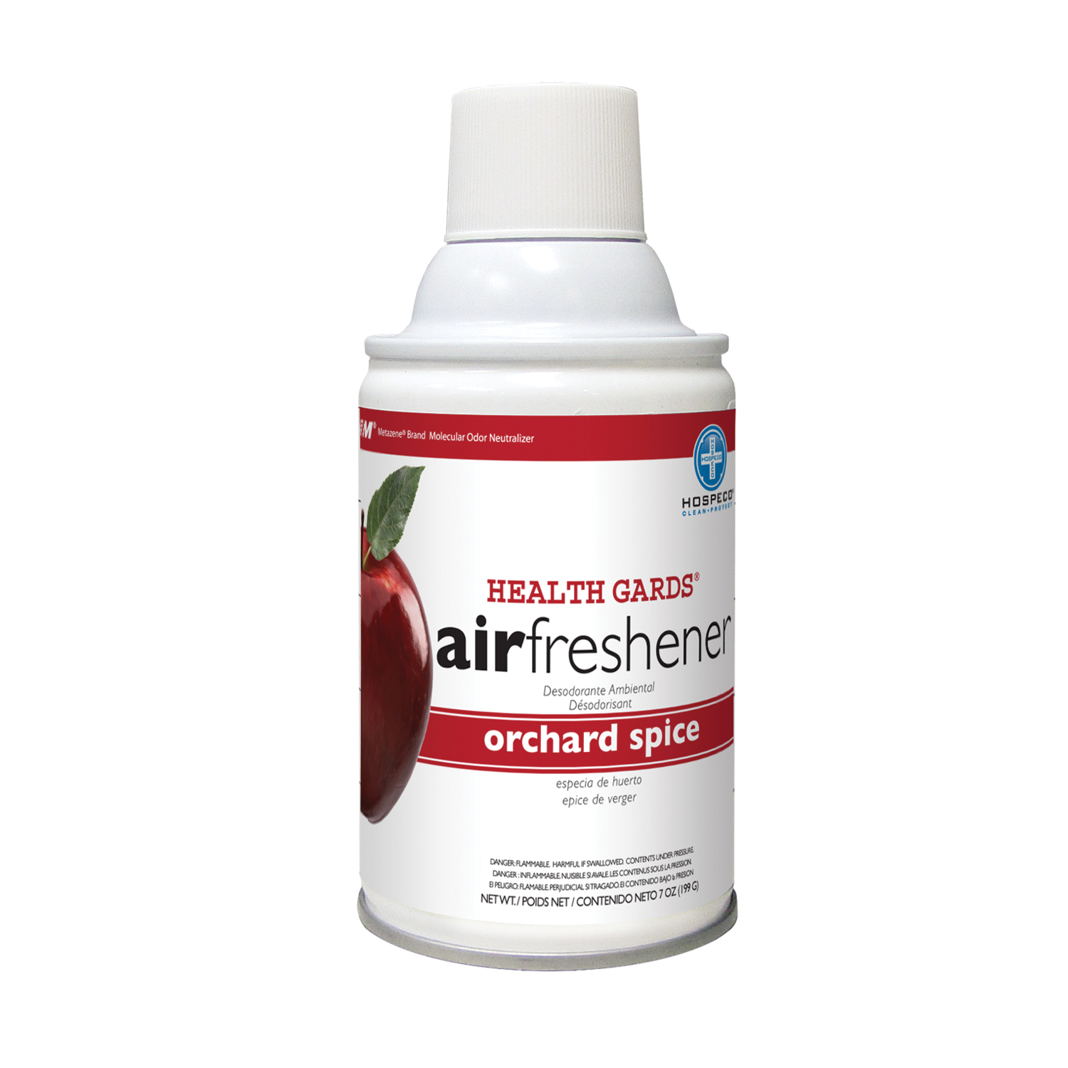 HOSPECO HEALTH GARDS® METERED AEROSOL AIR FRESHNERS Metered Aerosol, Orchard Spice, 12/cs Hospeco 07930