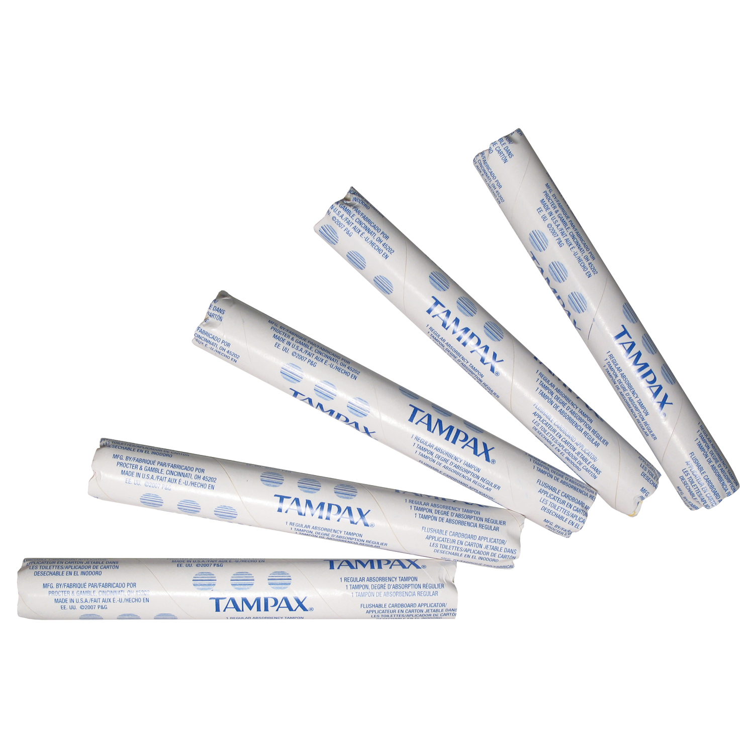 HOSPECO FEMININE HYGIENE ORIGINAL TAMPAX® Regular Tampax® in Vending Tube, 500/cs Hospeco T500