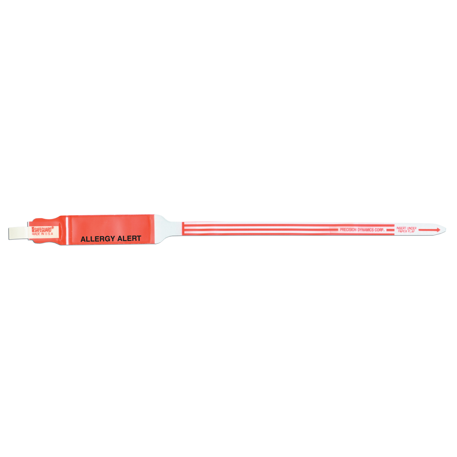 PRECISION DYNAMICS SAFEGUARD® ALERT BANDS Adult/ Pediatric Alert Band, Write-On Surface, 2½" x 1", 250/bx Precision Dynamics 824A-16-PDJ