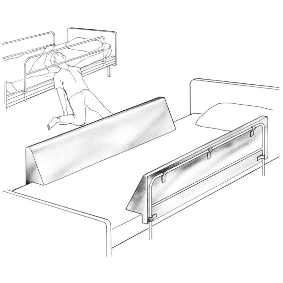 PROFEX BUMPER WEDGE Style 2 Bumper Wedge, A+ 4"H x 70"L x 1"T, 2/pkg Profex Medical Products BW701-2