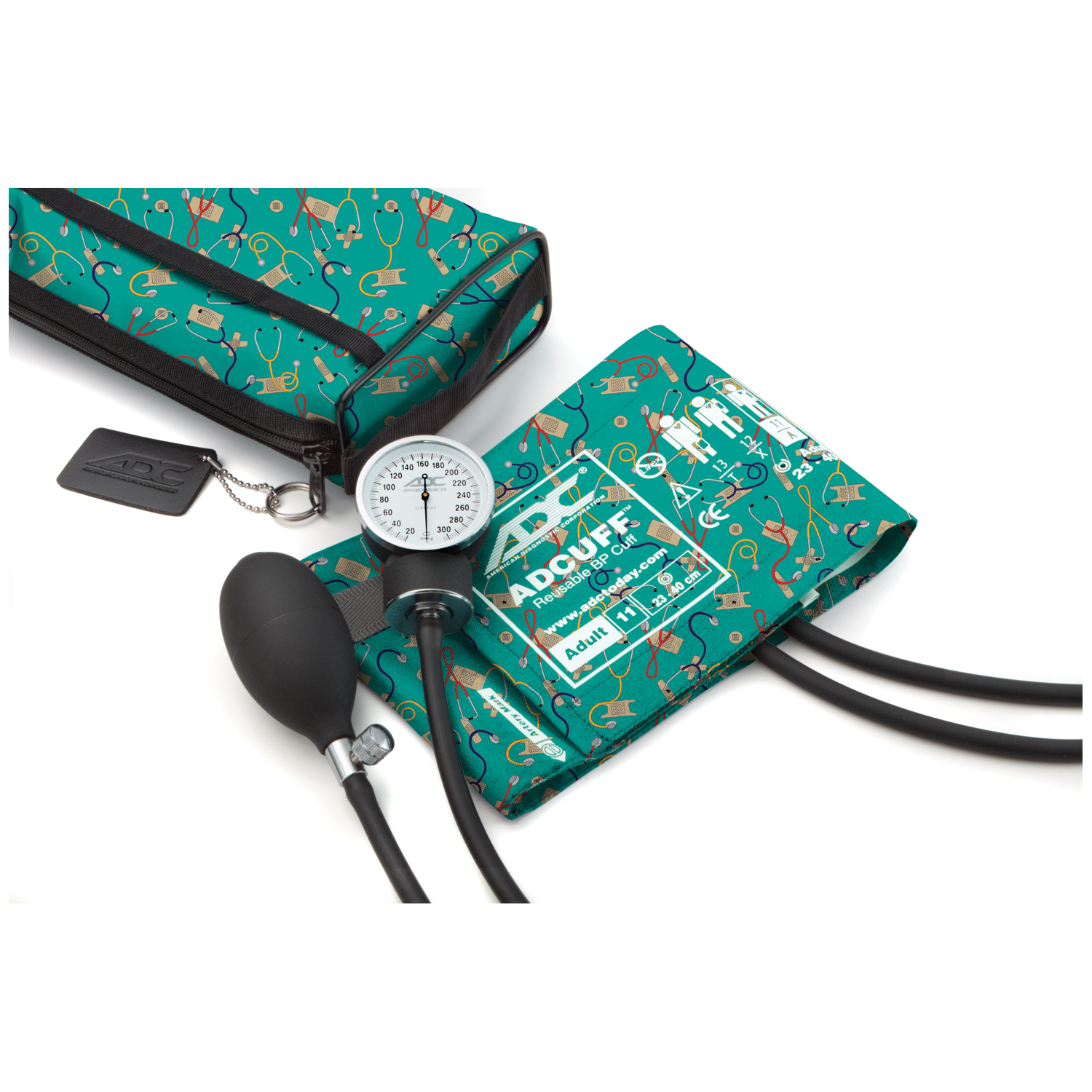 ADC PROSPHYG™ 768 SERIES ANEROID SPHYGMOMANOMETER Adult Aneroid, Medical Theme, Dix Case, Latex Free (LF) American Diagnostic Corporation 768-11AMT