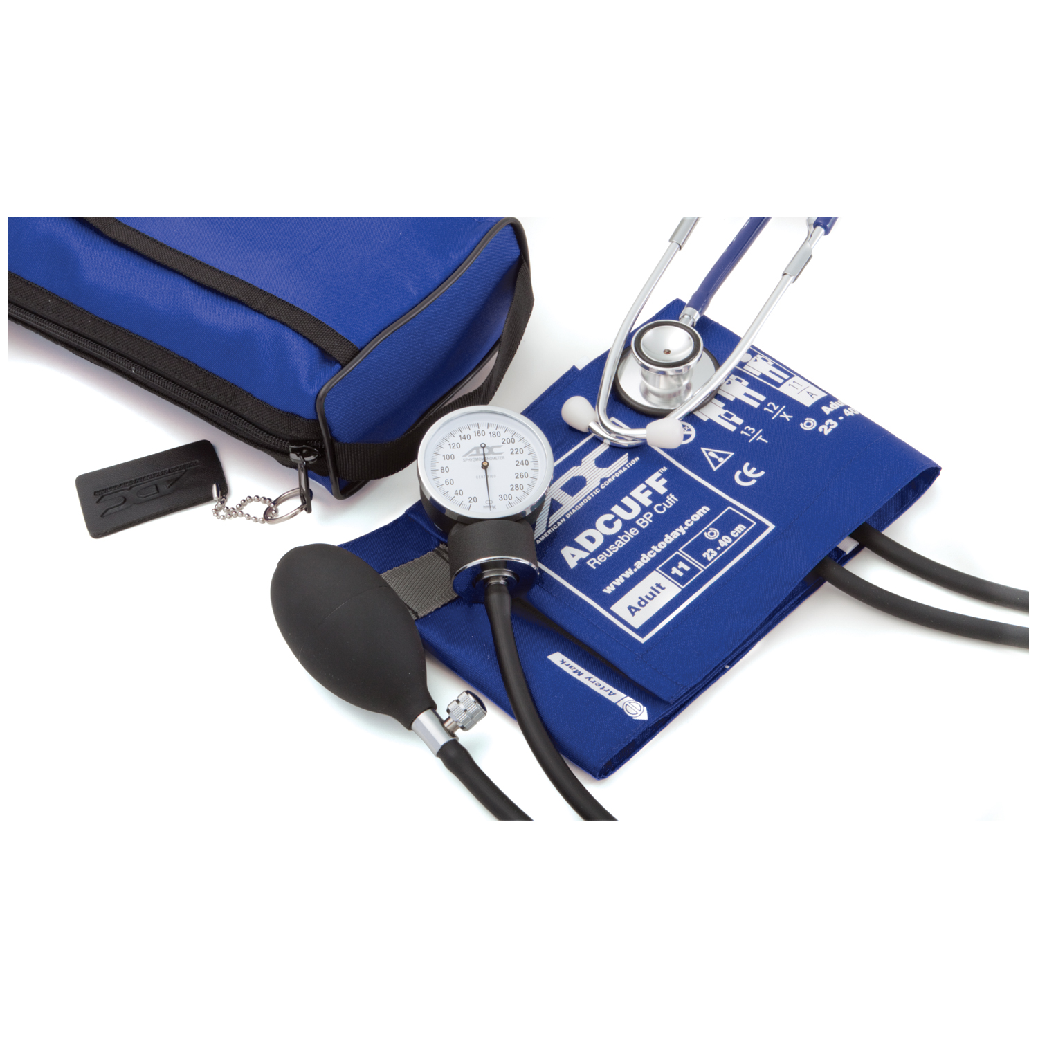 ADC PRO'S COMBO II SERIES Adult Dual Head Kit, Royal Blue, Latex Free (LF) American Diagnostic Corporation 768-670-11ARB