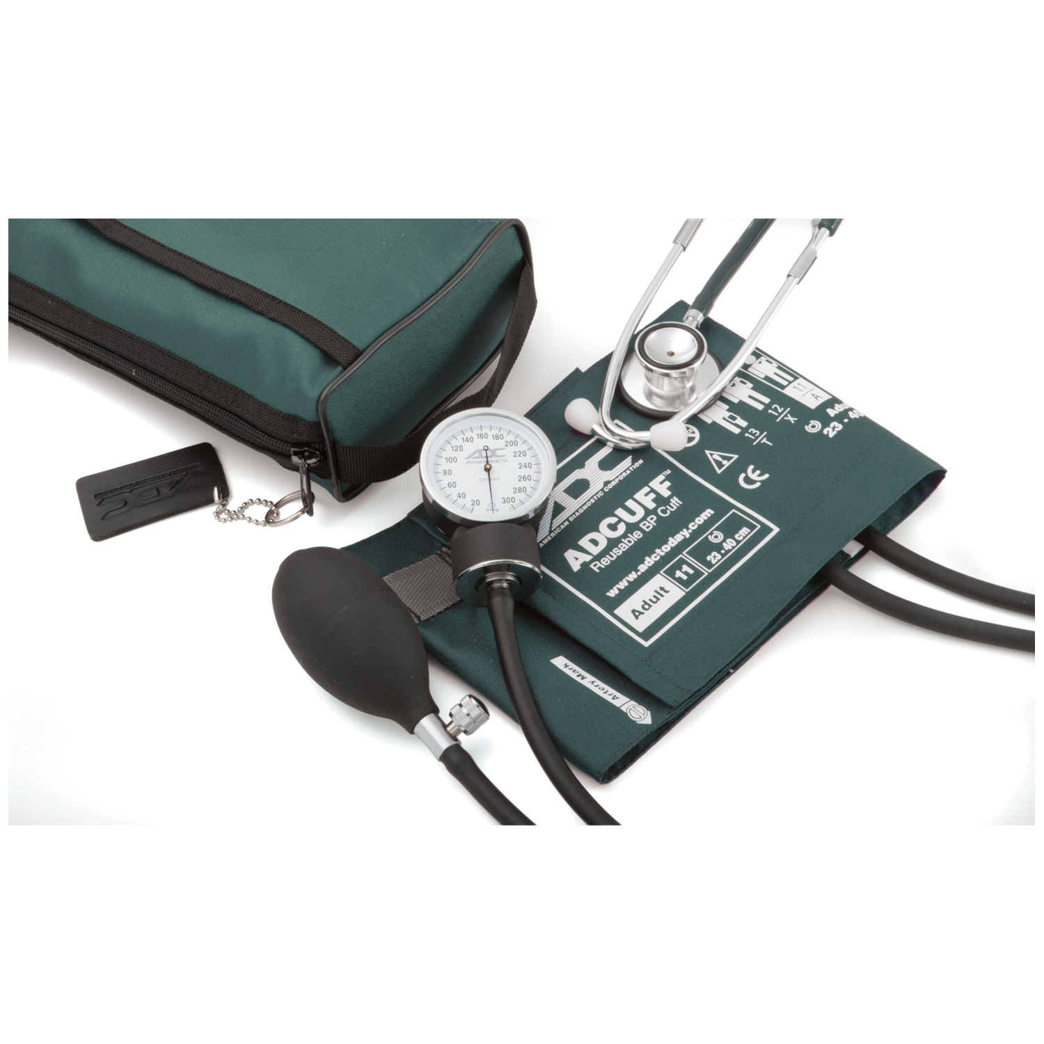 ADC PRO'S COMBO II SERIES Adult Dual Head Kit, Teal, Latex Free (LF) American Diagnostic Corporation 768-670-11ATL