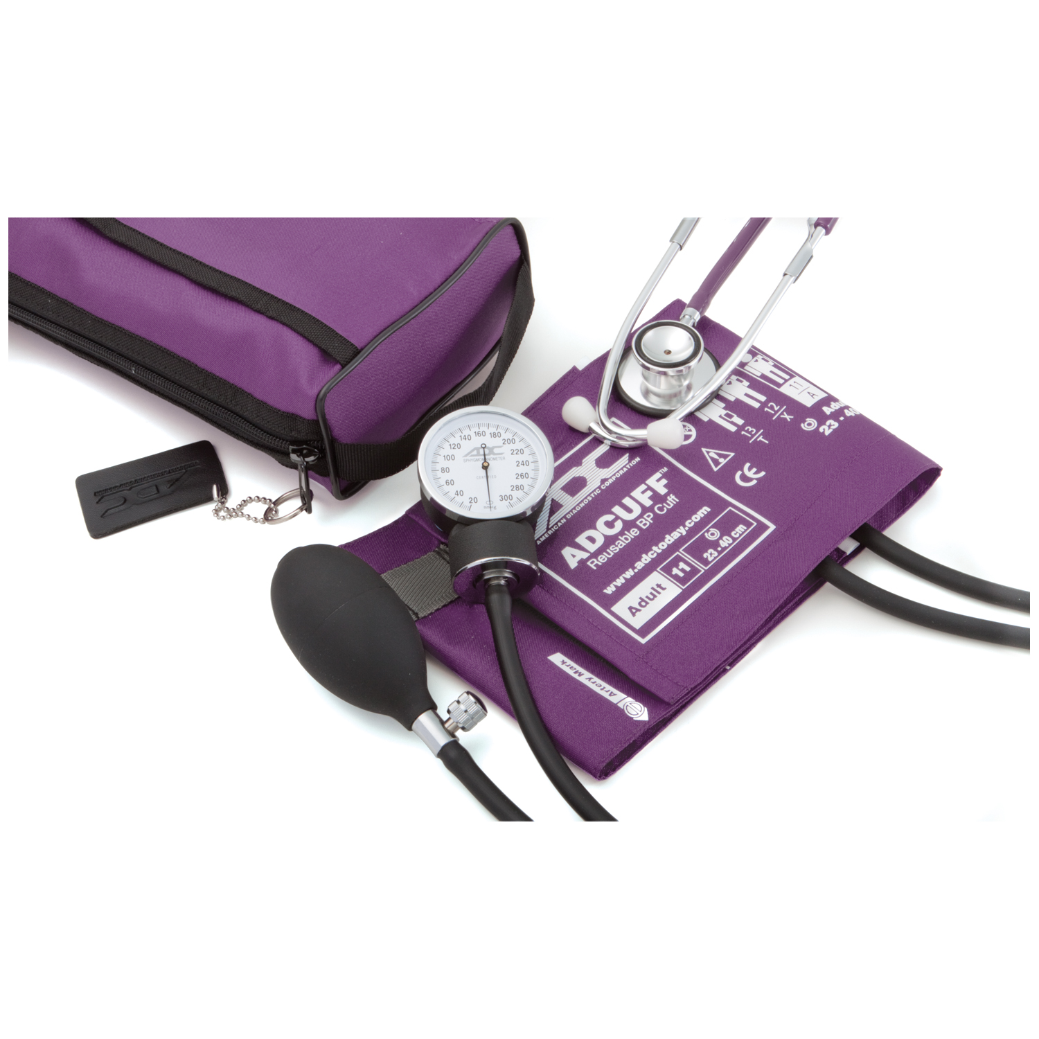 ADC PRO'S COMBO II SERIES Adult Dual Head Kit, Purple, Latex Free (LF) American Diagnostic Corporation 768-670-11AV