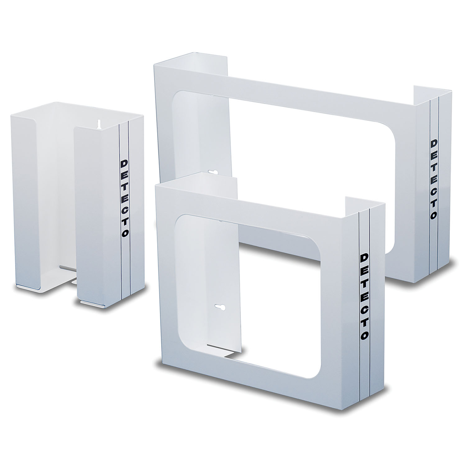 DETECTO UNIVERSAL GLOVE BOX HOLDERS Glove Box Holder, Wall Mount, 1 Box, White (DROP SHIP ONLY) Detecto GH1