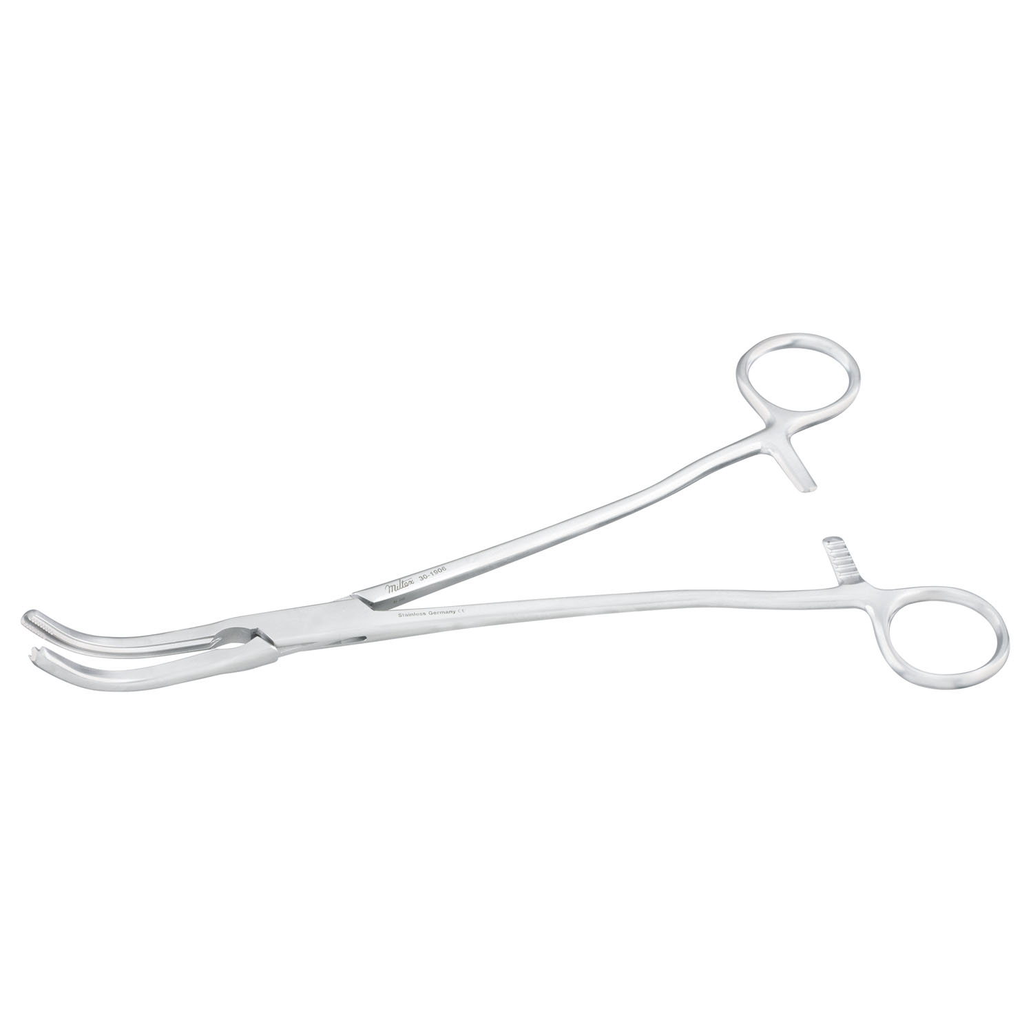 MILTEX Z-TYPE HYSTERECTOMY/PARAMETRIUM SCISSORS & FORCEPS Forceps, 9½" (24.1cm), Curved, Flared Shanks Integra Miltex 30-1906