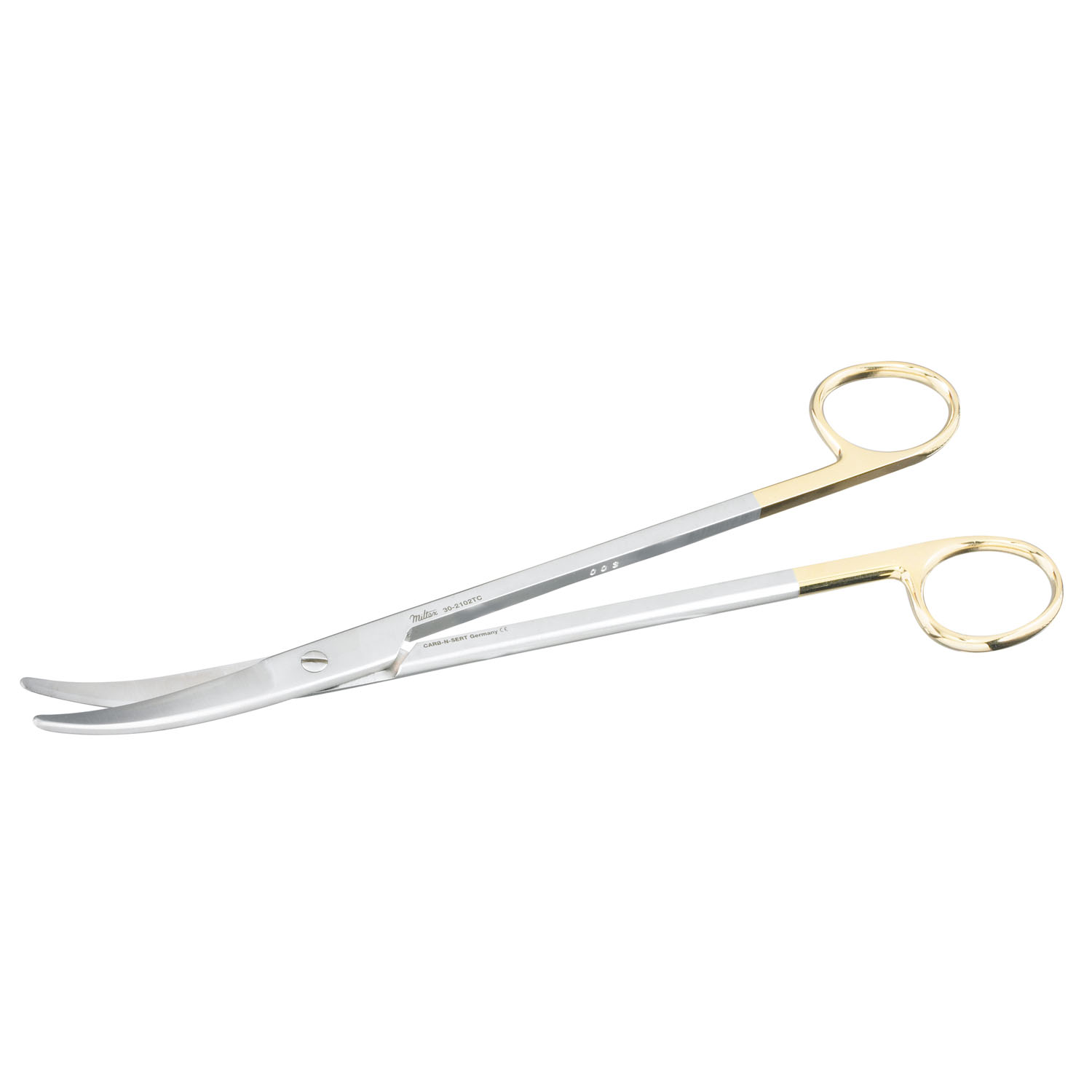 MILTEX Z-TYPE HYSTERECTOMY/PARAMETRIUM SCISSORS & FORCEPS Scissors, 9" (22.9cm) Curved, Carb-N-Sert Blades Integra Miltex 30-2102TC