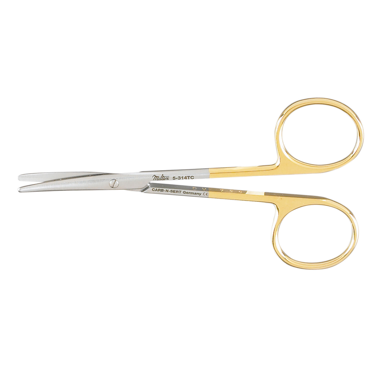 MILTEX STRABISMUS SCISSORS Strabismus Scissors, 4½" Curved, Carb-N-Sert Integra Miltex 5-314TC