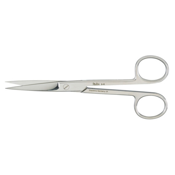 MILTEX STANDARD PATTERN OPERATING SCISSORS Operating Scissors, 5½", Sharp-Sharp Points, Straight Integra Miltex 5-6