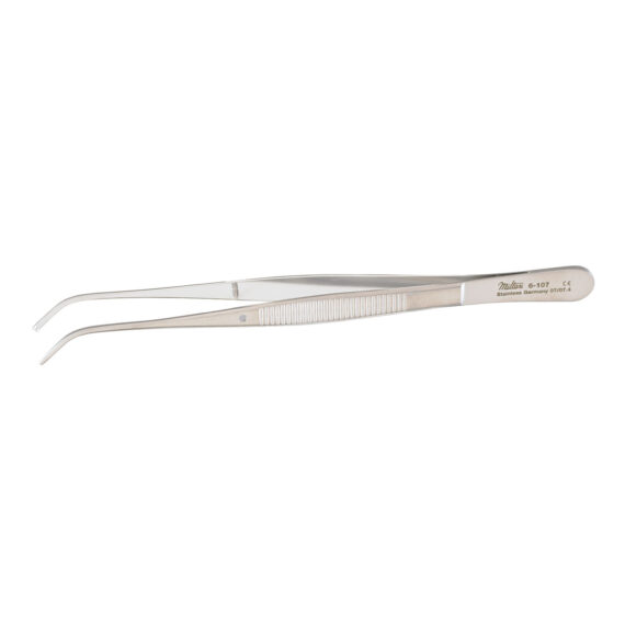 MILTEX SEMKIN FORCEPS Semkin Forceps, 5", Tissue, Curved, 1 x 2 Teeth Integra Miltex 6-107