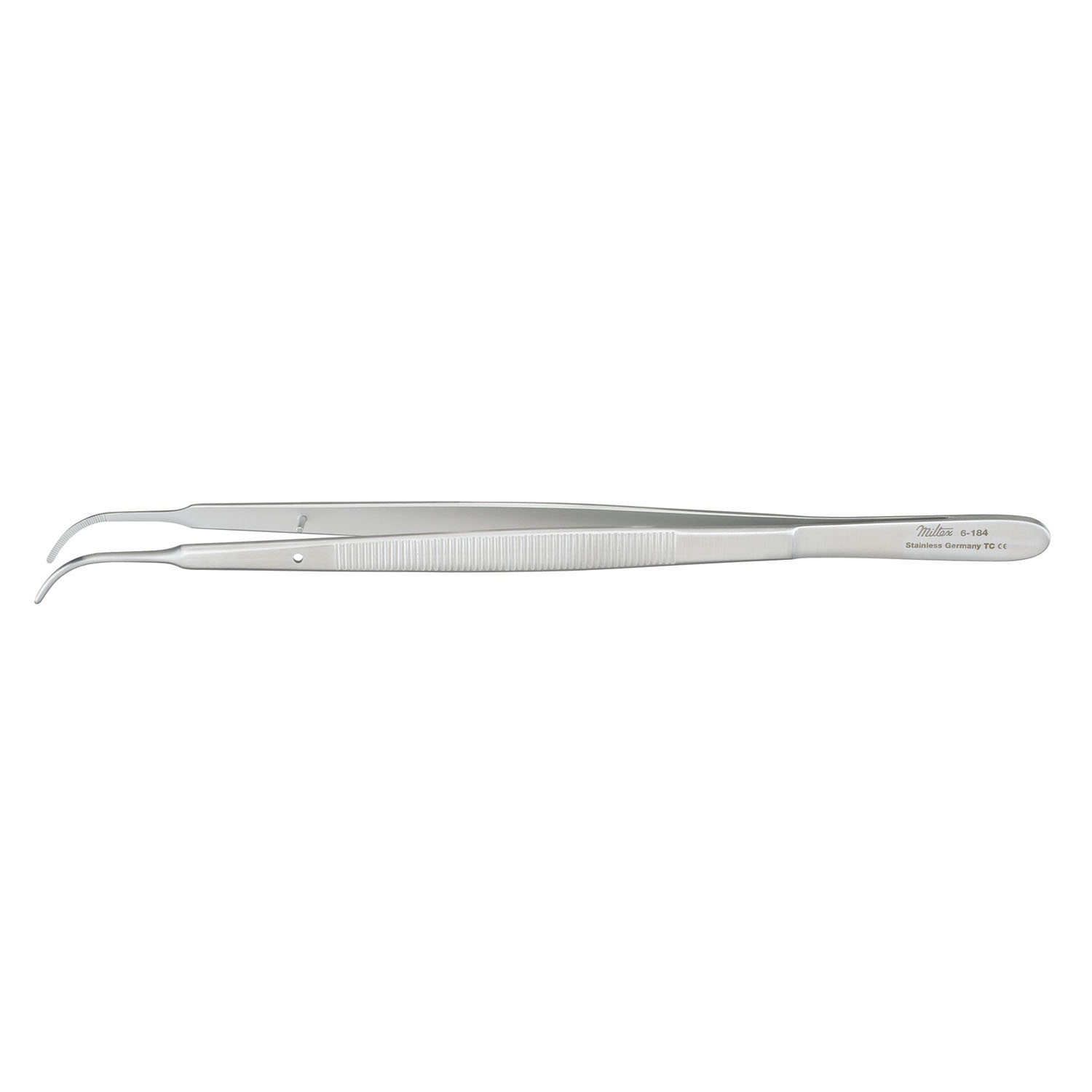 MILTEX GERALD FORCEPS Gerald Forceps, 7", Dressing, Curved, Serrated Integra Miltex 6-184