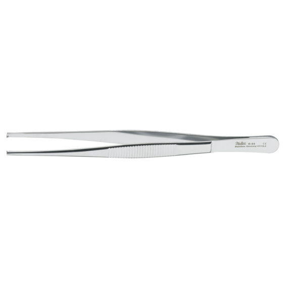 MILTEX TISSUE FORCEPS Tissue Forceps, 5½", 1x2 Teeth, Standard, Serrated Handles Integra Miltex 6-44