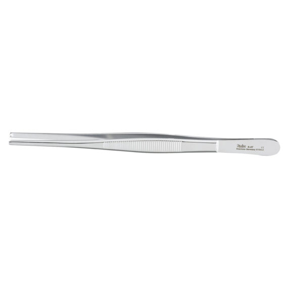 MILTEX TISSUE FORCEPS Tissue Forceps, 7", 1x2 Teeth, Standard, Serrated Handles Integra Miltex 6-47
