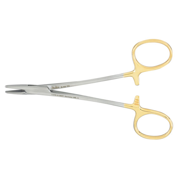 MILTEX MAYO-HEGAR NEEDLE HOLDERS Mayo-Hegar Needle Holder, 5", Serrated Jaws, Carb-N-Sert T.C. Jaws Integra Miltex 8-42TC
