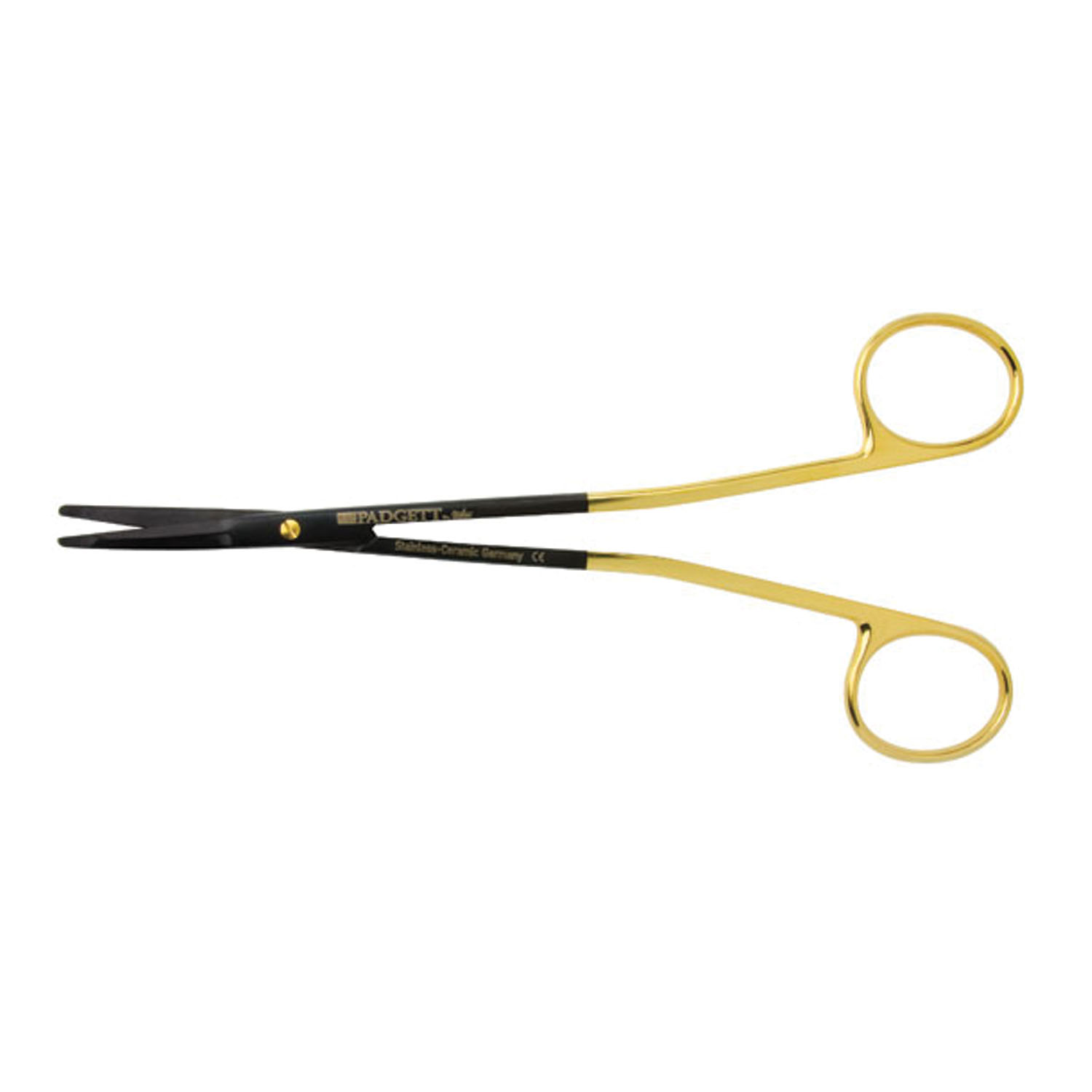 MILTEX CERAMIC SCISSORS Kaye-Freeman Scissors, 7" Curved Blunt Flat Tip, Ceramic Integra Miltex PM-21SC710CTC