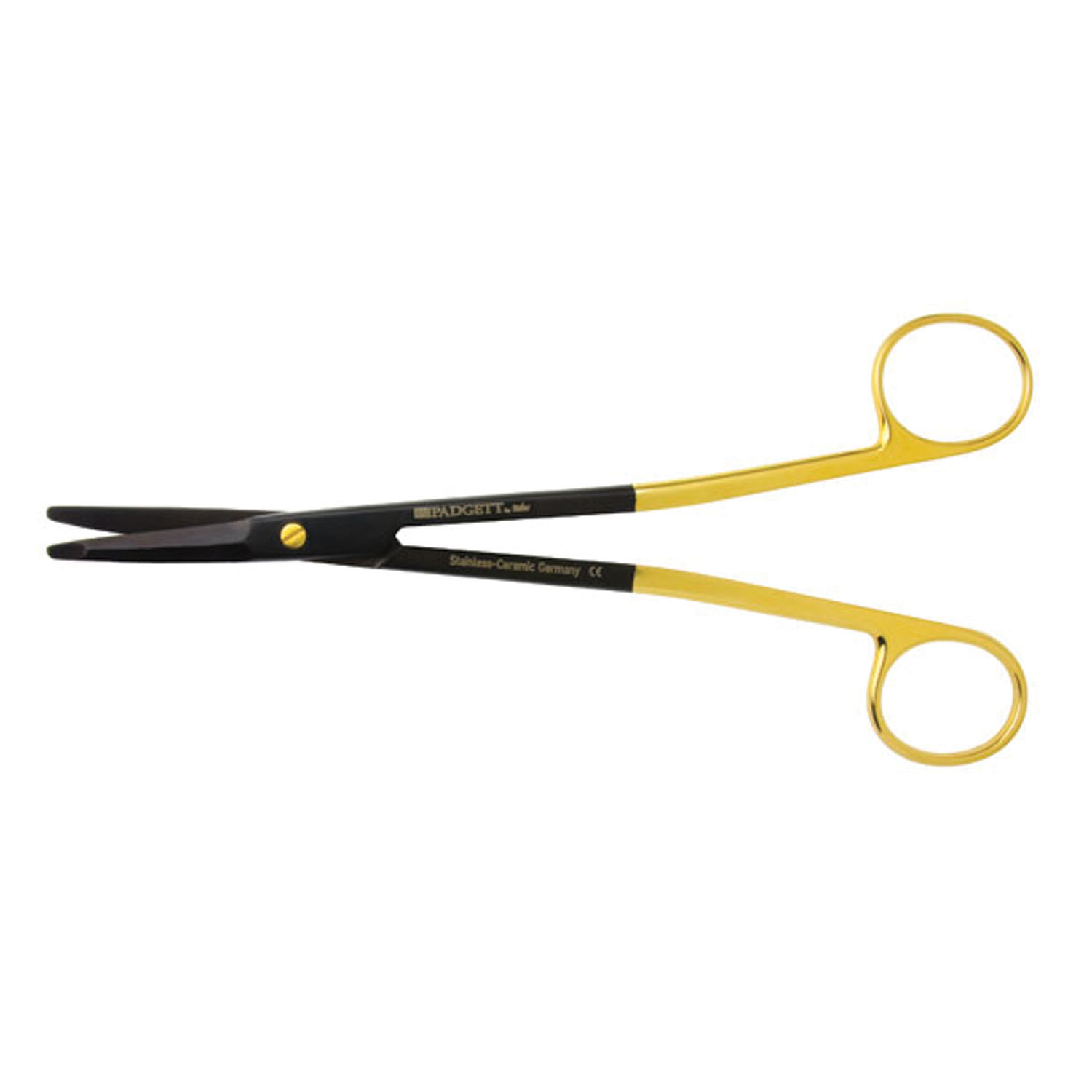 MILTEX CERAMIC SCISSORS Gorney-Freeman Scissors, 7¼" Curved Blunt Flat Tip, Ceramic Integra Miltex PM-21SC715CTC