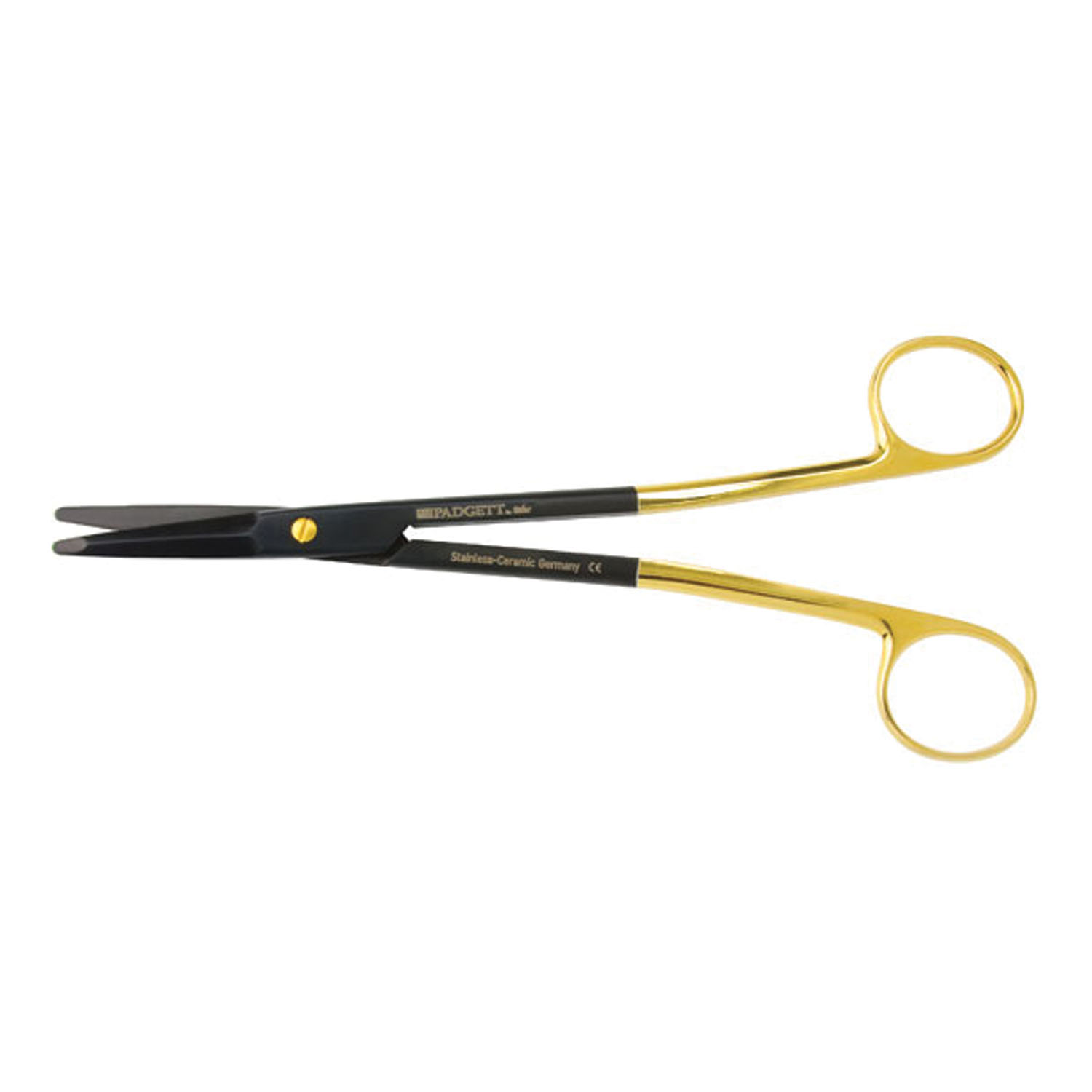 MILTEX CERAMIC SCISSORS Gorney-Freeman Scissors, 7¼" Straight Blunt Flat Tip, Ceramic Integra Miltex PM-21SC716CTC