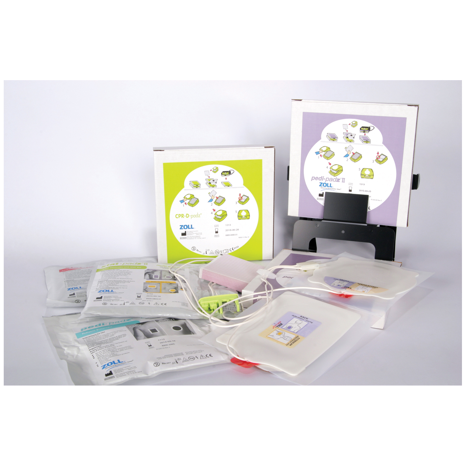 ZOLL AED DEFIBRILLATOR ACCESSORIES Stat-padz® II HVP, Multi-Function Adult Electrodes Zoll Medical 8900-0802-01